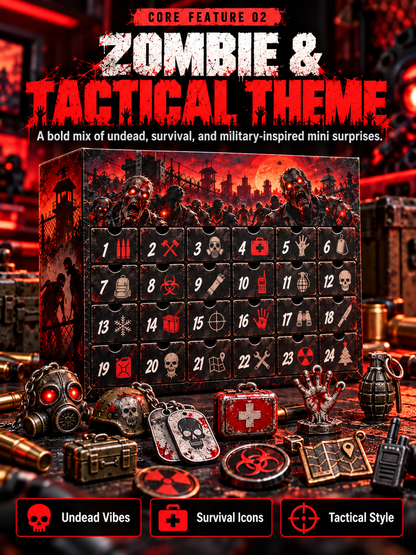 🧟 24-Day Zombie Tactical Collectibles Advent Calendar
