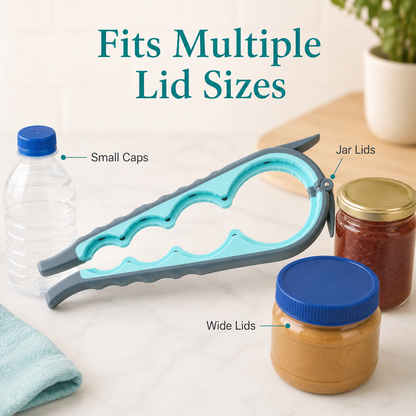 5-in-1 Easy-Grip Jar Opener Set for Weak Hands
