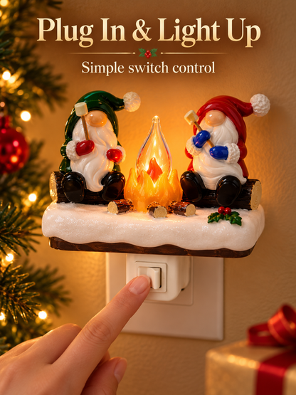 🎄 3D Christmas Plug-In Night Light – Warm Glowing Holiday Wall Décor