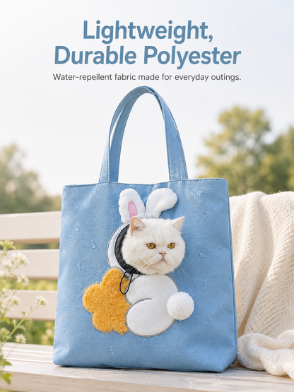 🐾 Cozy Carry Pet Tote with Peek-Out Head Opening