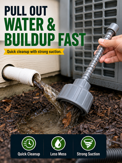 ⚡ Unclog AC Drain Lines Fast – Wet Vac Drain Cleaning Adapter