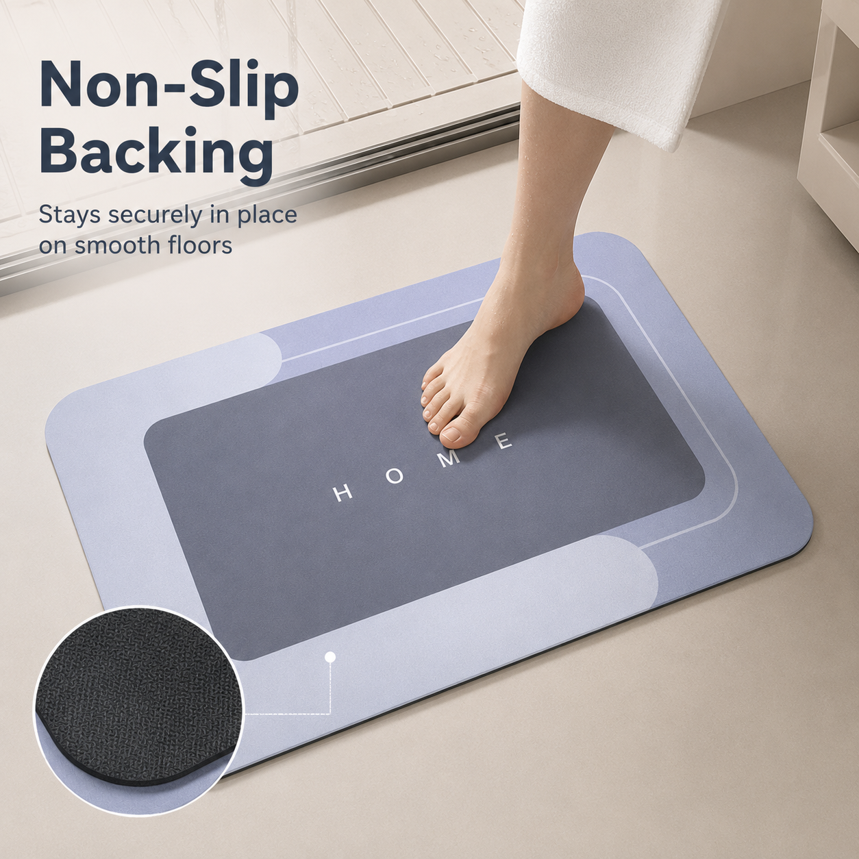 🛁 3-Piece Anti-Slip Bathroom Mat Set