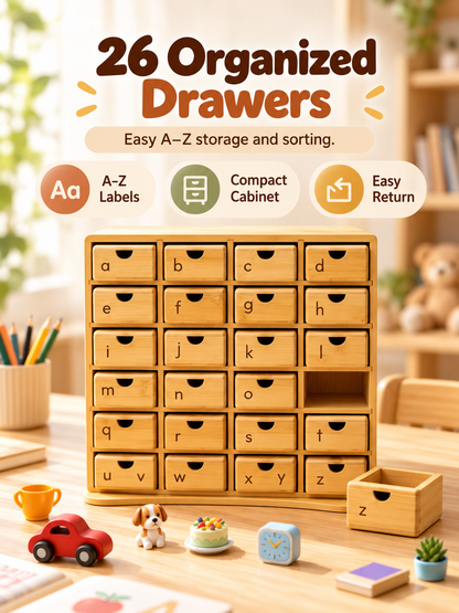 Phonics Cabinet-Alphabet Sound Object Learning Cabinet