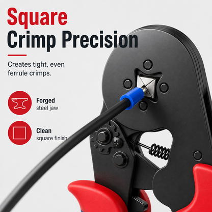⚡ Complete Ferrule Crimping Tool Kit with 1900 Wire Terminals