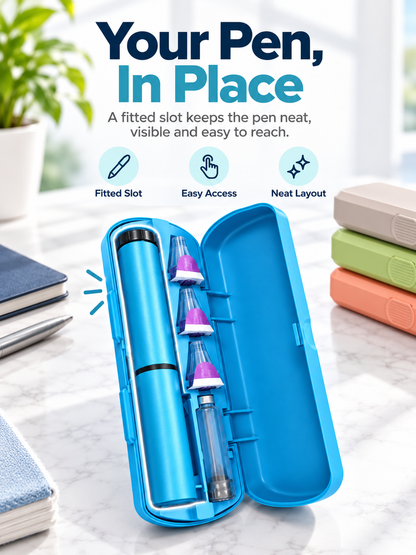 💉 60IU Injection Pen & Hardshell Carry Case Set – Organized Travel Storage Kit