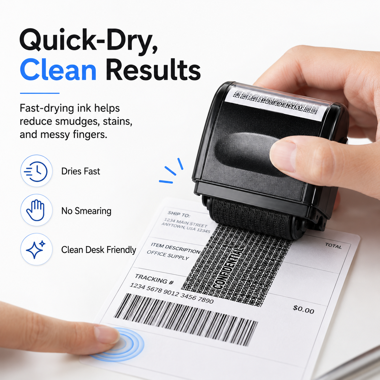 🔥HOT SALE 49% OFF✨Privacy Protection Security Roller Stamp — Address & Billing Info Blocker, Home & Office Mailing Essentials 100m Long-Lasting Roll
