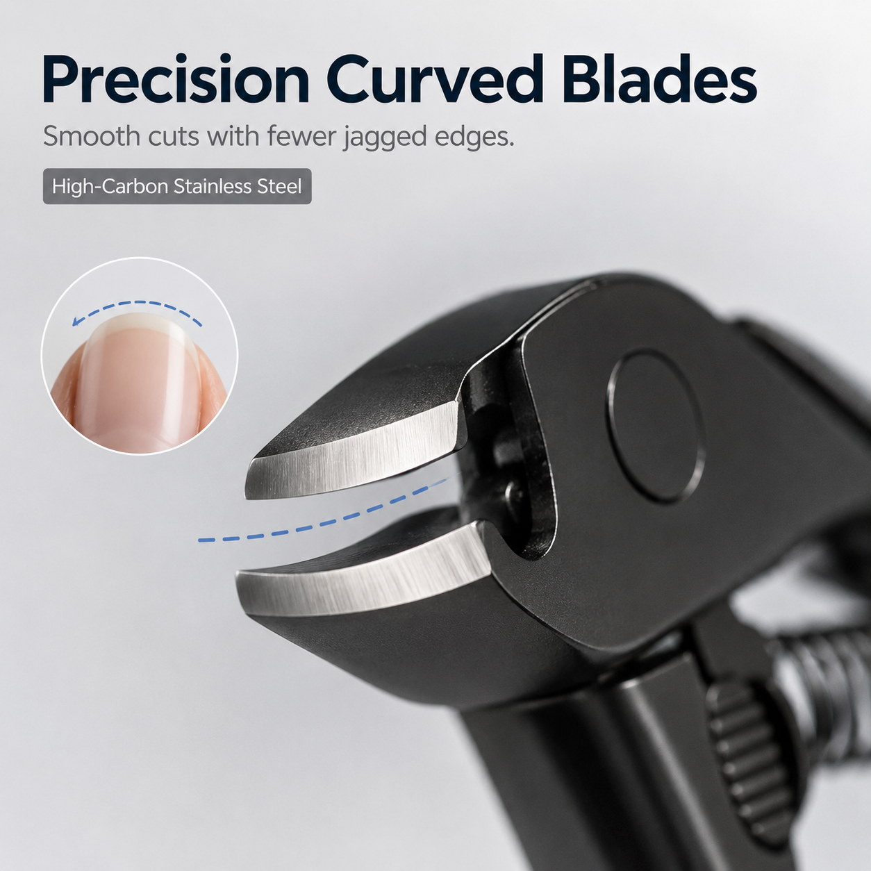 ✂️ Heavy-Duty Wide-Jaw Nail Clipper