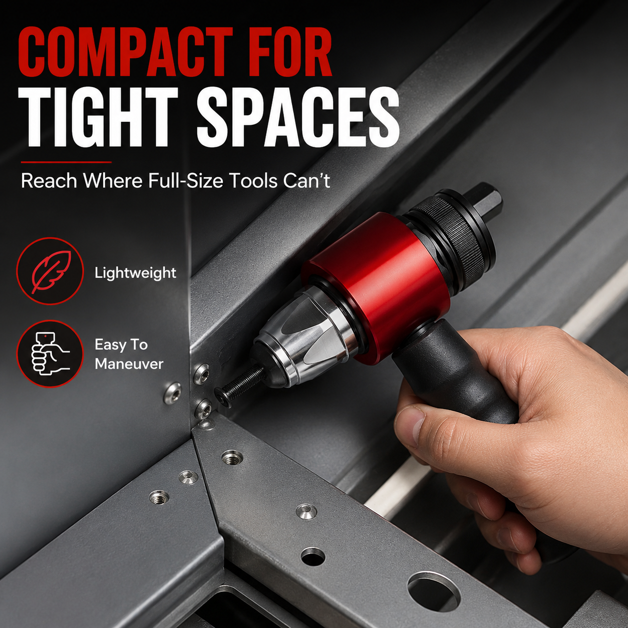 🔩Cordless Electric Rivet Gun Adapter Kit for Power Drill | Fits M3–M8 Rivets