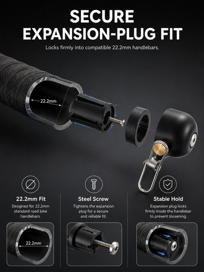 Handlebar Plug-Type Road Bike Bell