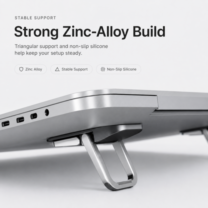 2 Pcs Zinc Alloy Foldable Laptop Stand