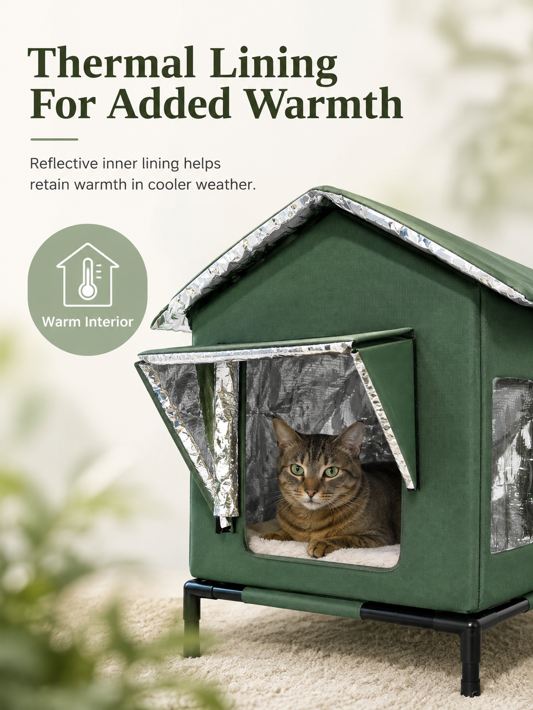 🐱 Elevated Outdoor Cat House