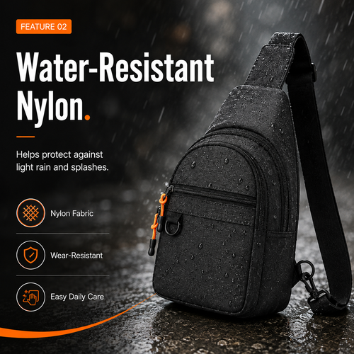 Waterproof Multi-pocket Crossbody Sling Bag