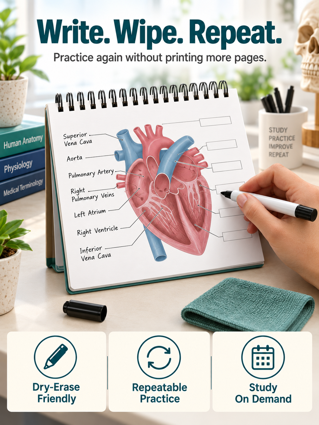 🧠Reusable Anatomy Label Lab Workbook