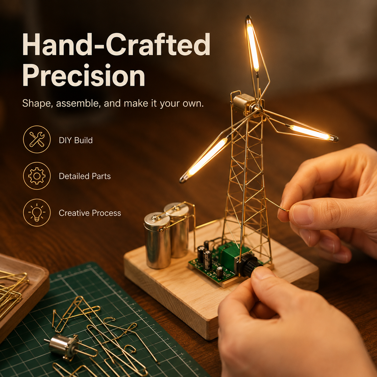 🏆Hot Sale 💡DIY Industrial Retro Windmill Lamp | Hand-Craft Your Own Warm Ambience