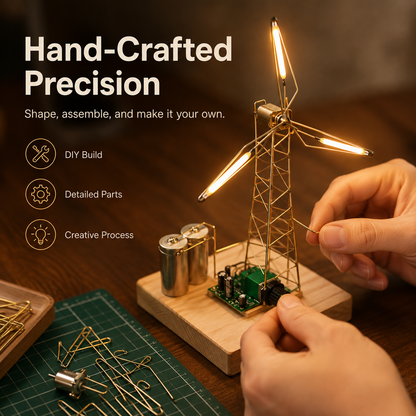 🏆Hot Sale 💡DIY Industrial Retro Windmill Lamp | Hand-Craft Your Own Warm Ambience