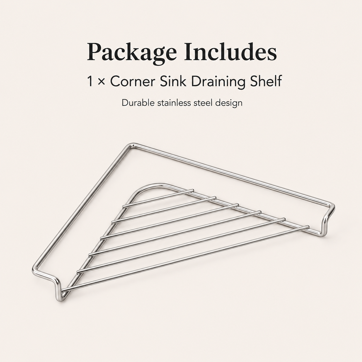 Corner Sink Draining Shelf