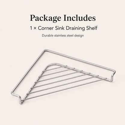 Corner Sink Draining Shelf