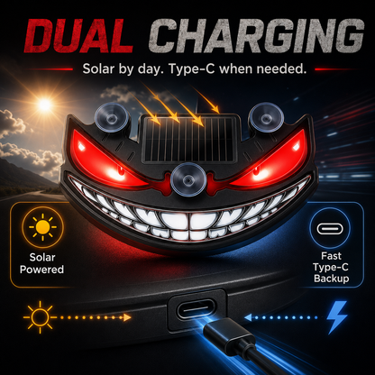 Demon's Eye – Solar LED Car Ambient Light with Dynamic Glow