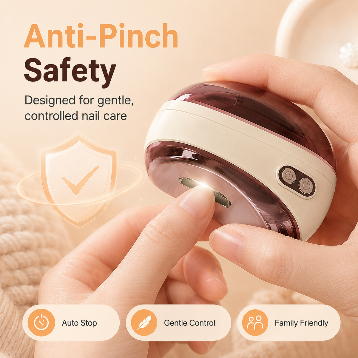 💅 LIMITED-TIME 50% OFF!  ✂️2-in-1 Smart Electric Nail Clipper & Polisher