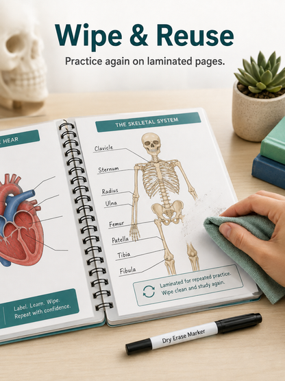 🧠Reusable Anatomy Label Lab Workbook