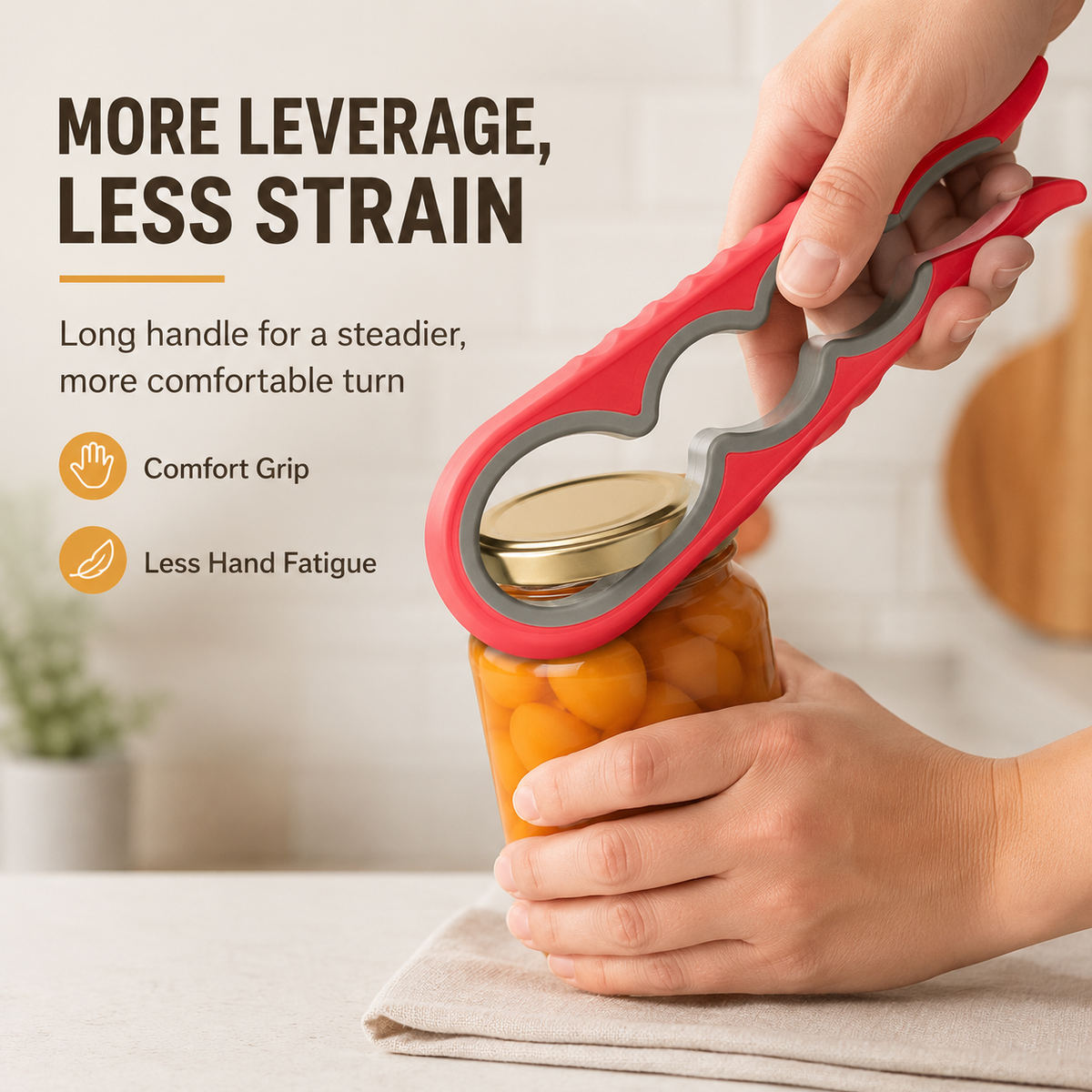 5-in-1 Easy-Grip Jar Opener Set for Weak Hands