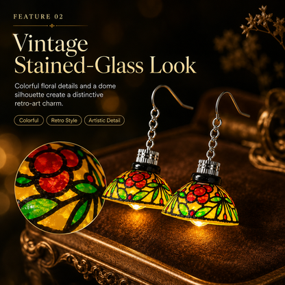 ✨ Luminous Stained Glass Dome Earrings