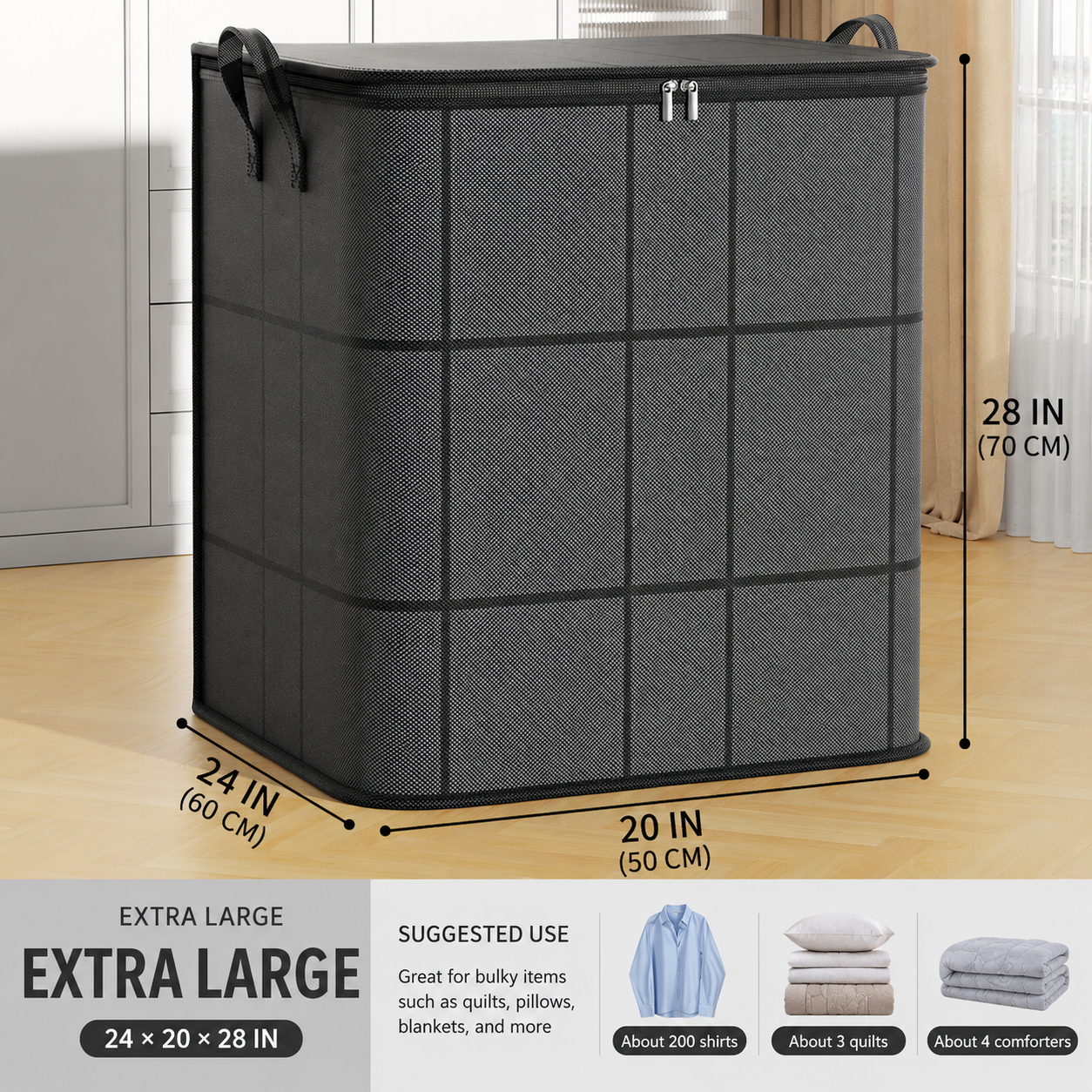 👑Home Trend｜Daily 1000+ Sold｜XXL 210L Large Storage Bag