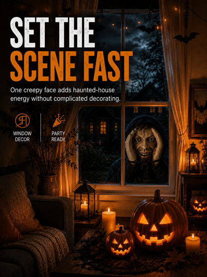 🎃Creepy Peeking Face Window Decoration