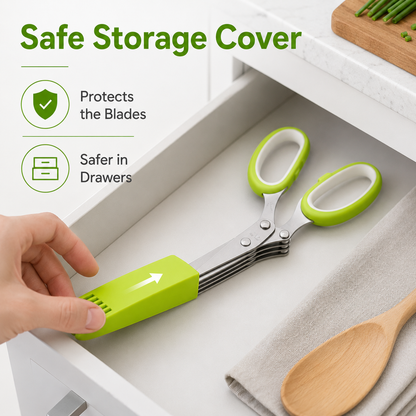 ✂️Herb Scissors 5 Blade Kitchen Shears