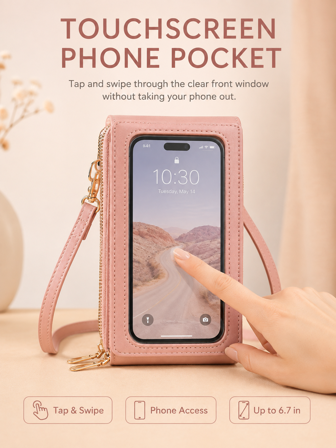 🎁Women's Touch Screen Mobile Phone Messenger bag🤩