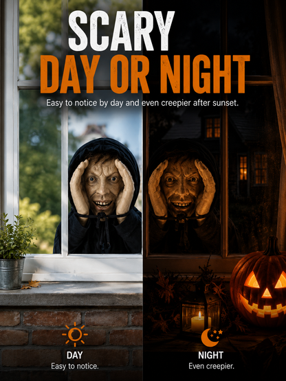 🎃Creepy Peeking Face Window Decoration
