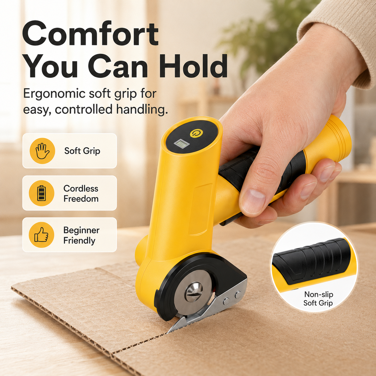 ⚡ Cordless Electric Scissors | Powerful Rotary Cutter for Cardboard, Fabric & DIY