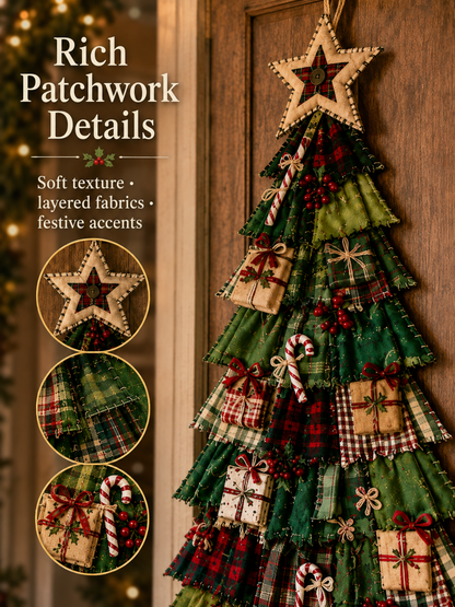 DIY Oversized Patchwork Christmas Tree Hanging Kit