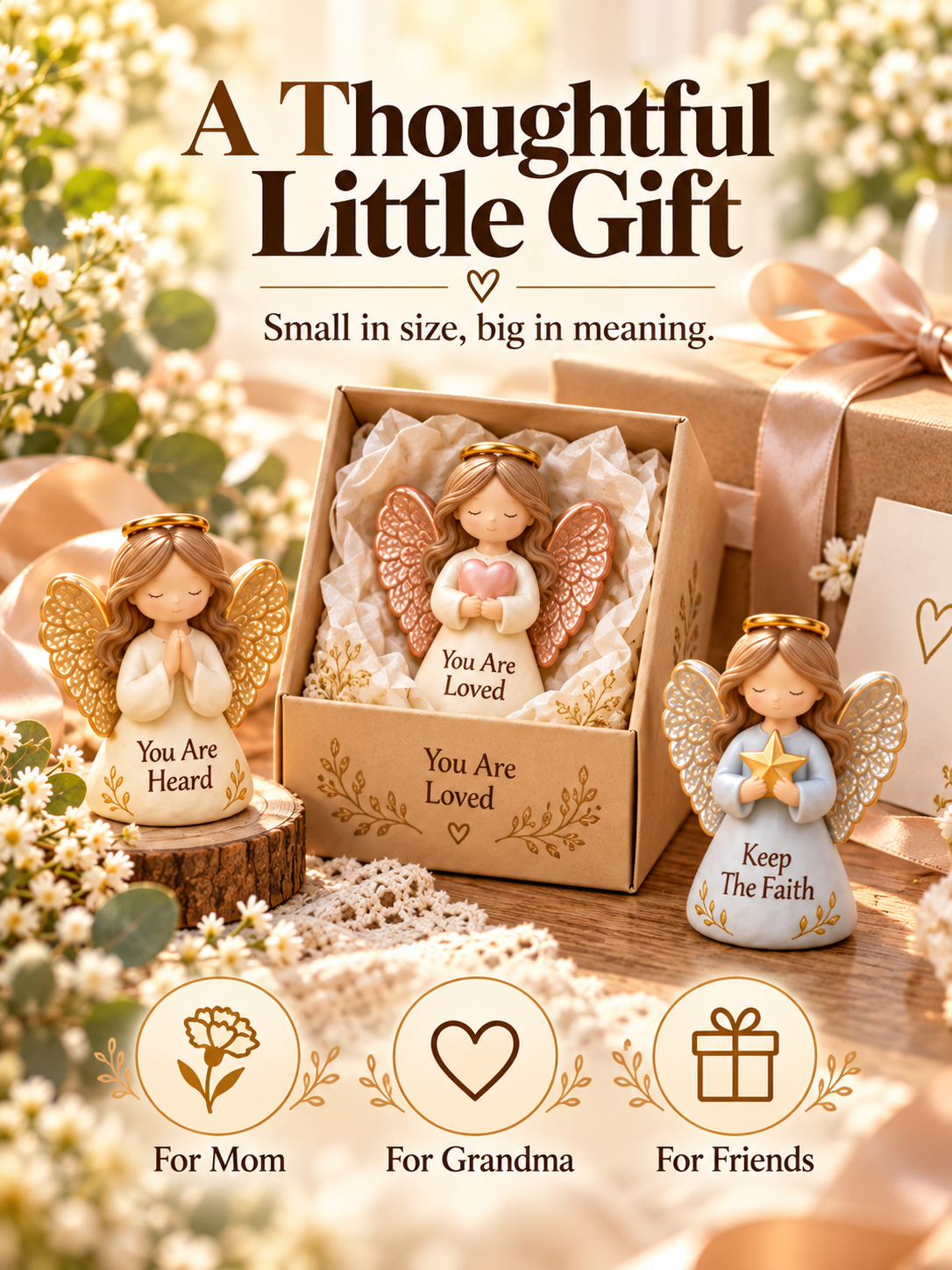 👼💕12 Pocket Guardian Angels – 🎁Little Blessing Keepsake Gifts