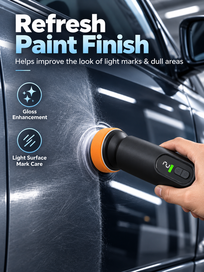 🚗 Cordless 3-Speed Car Polisher – 12,000 RPM Deluxe Scratch & Shine Detailing Kit