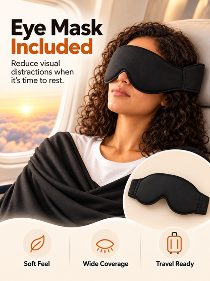 ✈️ Arm-Wrapping Travel Sleep System – Wraparound Comfort & Eye Coverage