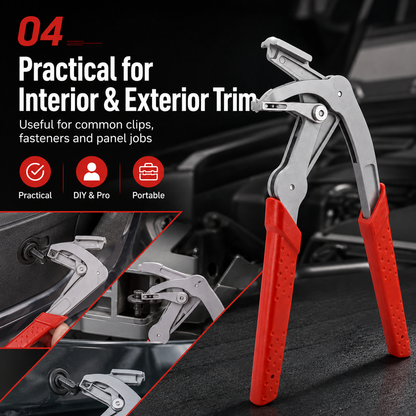 🔥Car Clip Pliers & Trim Removal Tool, Spring-Loaded Fastener Rivet Remover for Auto Door Panels