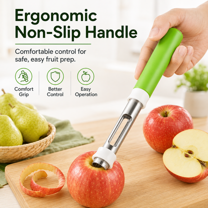 2-in-1 Apple Corer & Peeler 🍎🔪 , Stainless Steel Fruit Tool , Must-Have Kitchen Gadget ✨