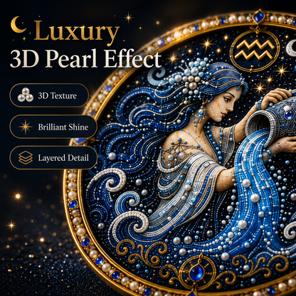 🔥 Only a few sets left!💎 12 Zodiac Signs Pearl Art Kit