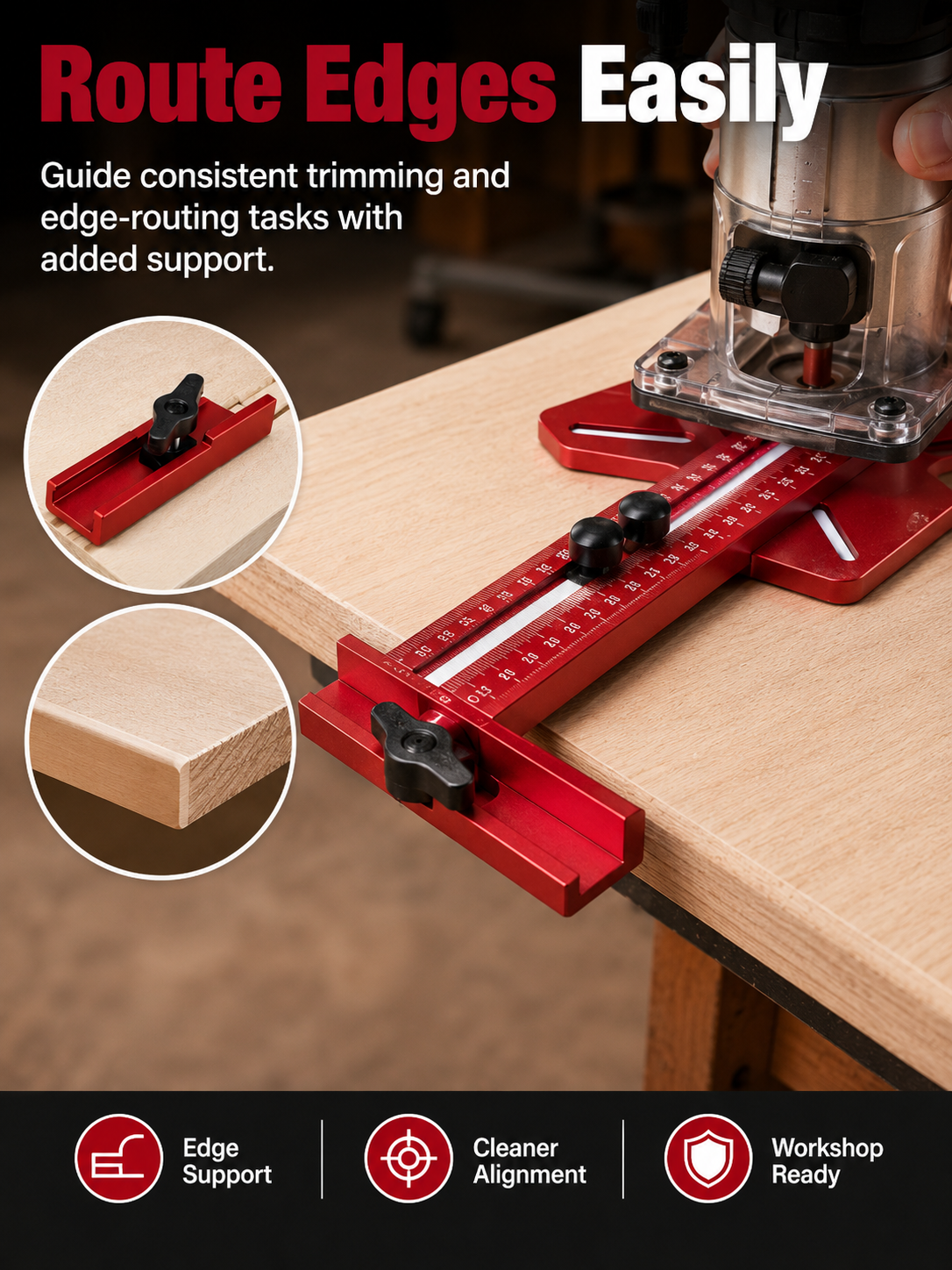 📏3-in-1 Router Circle Cutting Guide