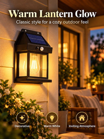 ☀️ 2-Pack Solar Motion Sensor Wall Lights | Warm Glow Outdoor Lanterns 🏡