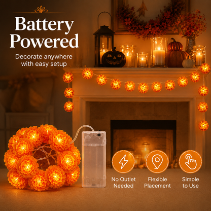 🎃Holiday Trend🌼 Marigold Flower String Lights