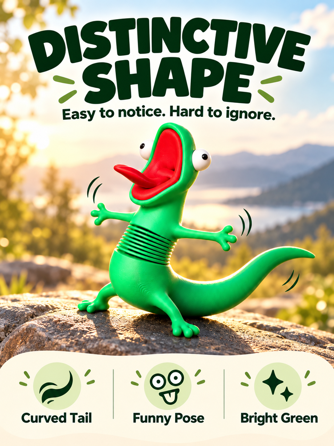 🦎 A Little Wobble. A Big Laugh – Wobbling Lizard Motorcycle Decoration