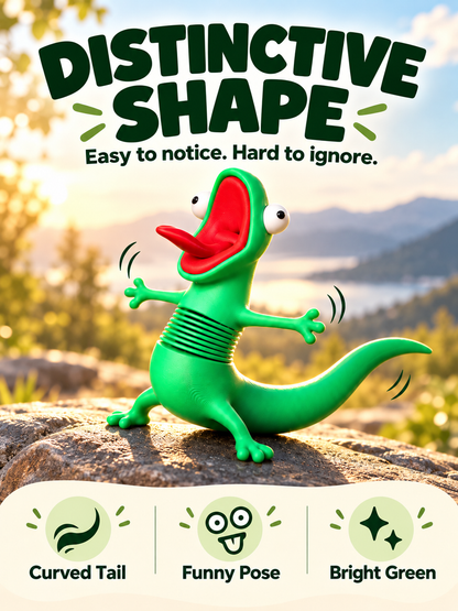 🦎 A Little Wobble. A Big Laugh – Wobbling Lizard Motorcycle Decoration