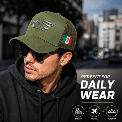 🦅 Mexican Eagle Label Trucker Hat