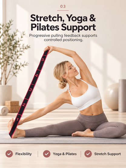 Multi-Ring Resistance Bands for Stretching & Training