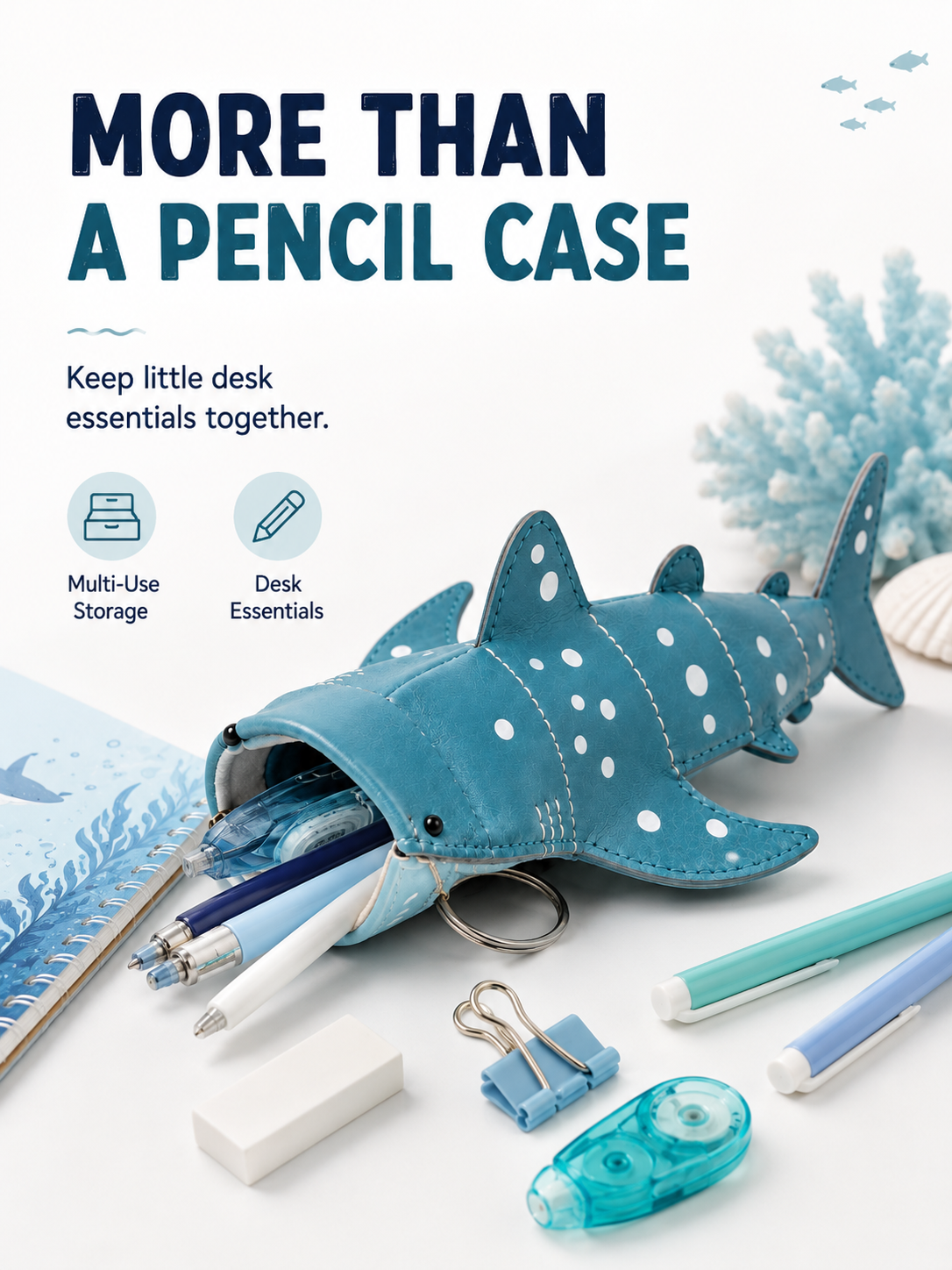 🦈3D Whale Shark Storage Pouch