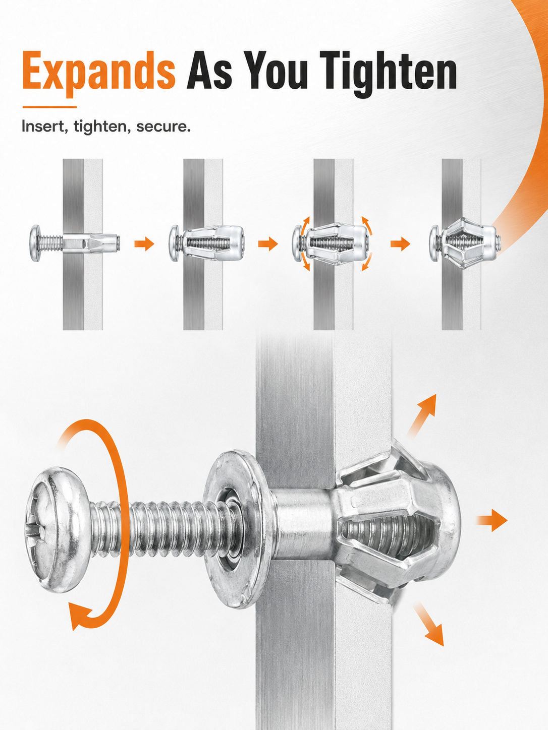 🔧Hollow Wall Expansion Anchor Screw Set