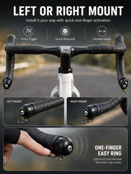 Handlebar Plug-Type Road Bike Bell