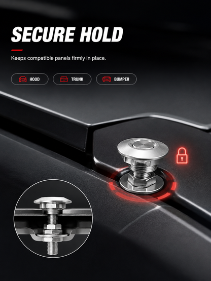 ⚙️Push-Button Quick-Release Hood Latch